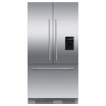 Fisher Paykel Integrated French Door Refrigerator Freezer, 90cm, Ice & Water RS90AU