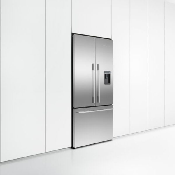 Freestanding French Door Refrigerator Freezer, 90cm, 614L, Ice & Water RF610ADUSX