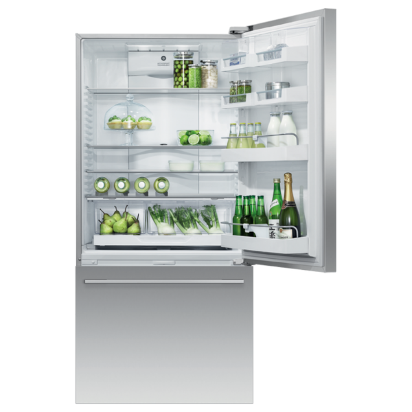 Freestanding Refrigerator Freezer, 79cm, 445L, Ice & Water RF522WDRUX