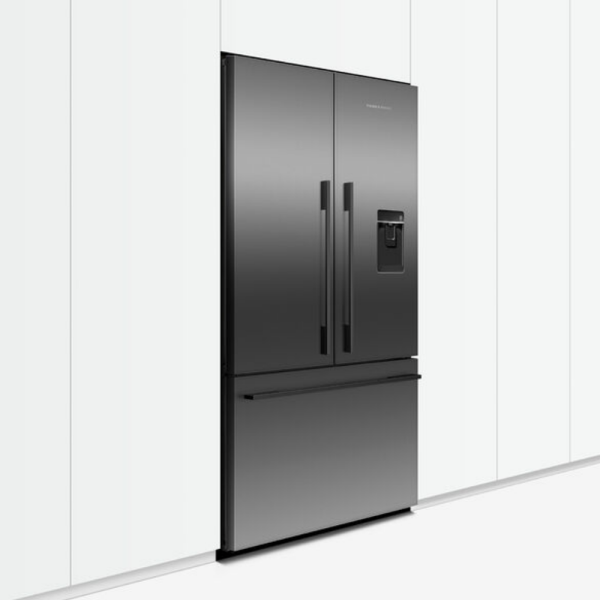 Freestanding French Door Refrigerator Freezer, 90cm, 614L, Ice & Water RF610ADUSB