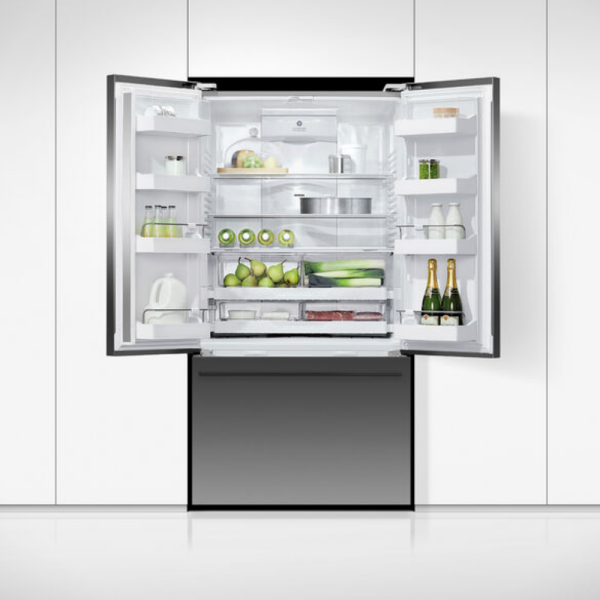Freestanding French Door Refrigerator Freezer, 90cm, 614L, Ice & Water RF610ADUSB