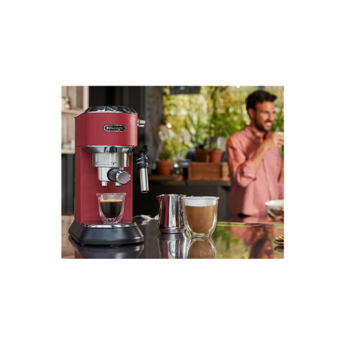 Delonghi Dedica Style Scarlet Red - Pump Espresso Coffee Machines - EC685.R
