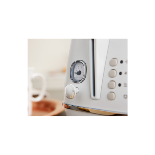 Delonghi Distinta Moments White 2-Slice Toaster - CTIN2103.W