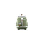 Delonghi Icona Vintage Olive Green 2-Slice Toaster (Lid) – CTOV2003.GR