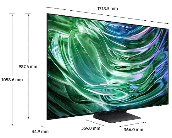 Samsung 77" OLED S90D 4K Tizen OS Smart TV (2024) QA77S90DAEXXM