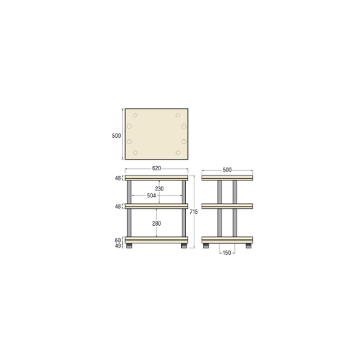 Taoc Audio Visual Rack CSR-3S