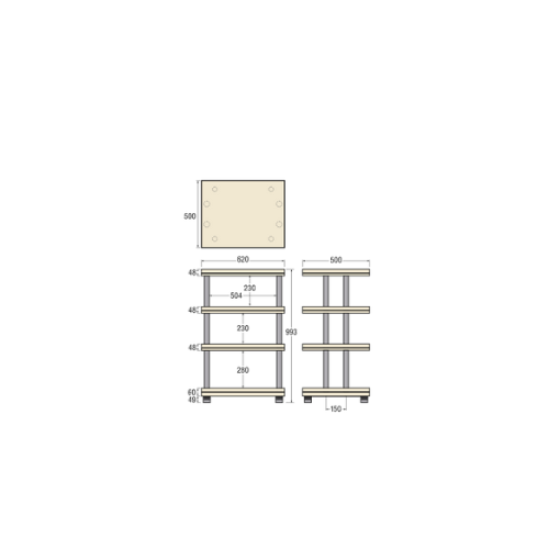 Taoc Audio Visual Rack CSR-4S