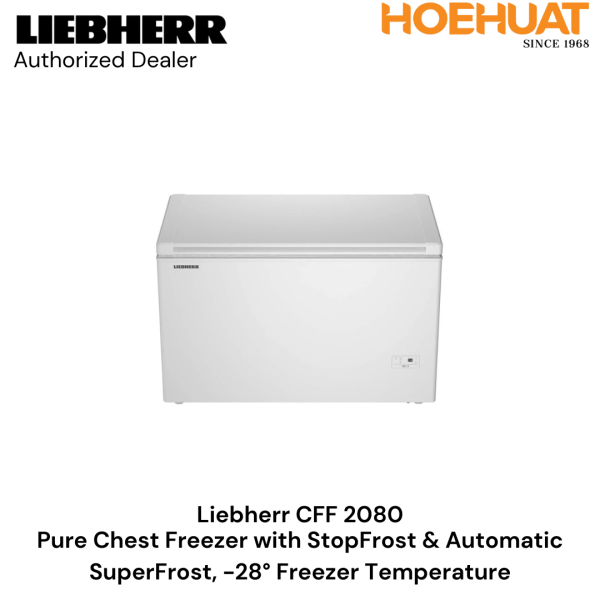 Liebherr Pure Chest Freezer with StopFrost & Automatic SuperFrost CFF2080