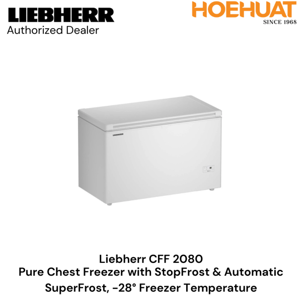 Liebherr Pure Chest Freezer with StopFrost & Automatic SuperFrost CFF2080