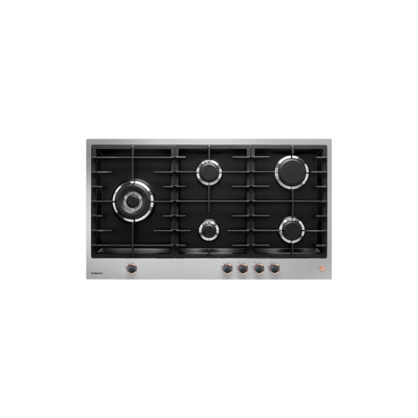 De Dietrich 90CM Platinum 5 Burner Enamel Gas Hob DPE7929XF