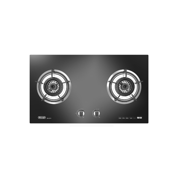 Delonghi 2 Burner Glass Gas Hob DG 2173