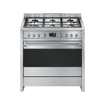 Smeg 90CM Stainless Steel Cooker with Gas Hob A1-9