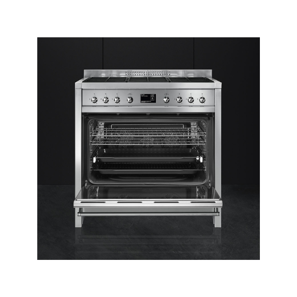 Smeg 90CM Stainless Steel Cooker with Gas Hob A1-9